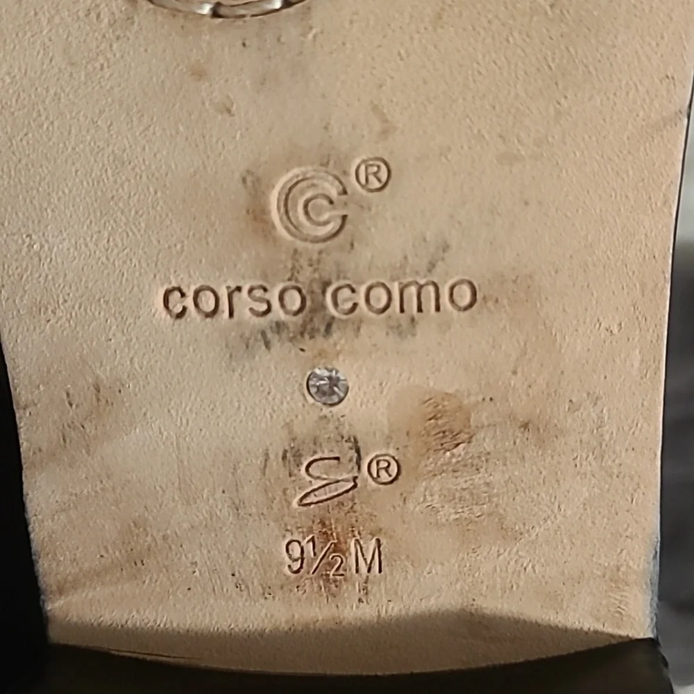 EUC Corso Como Lennox Gray Suede Stretchy Over Knee Boots Women's Sz 9.5M